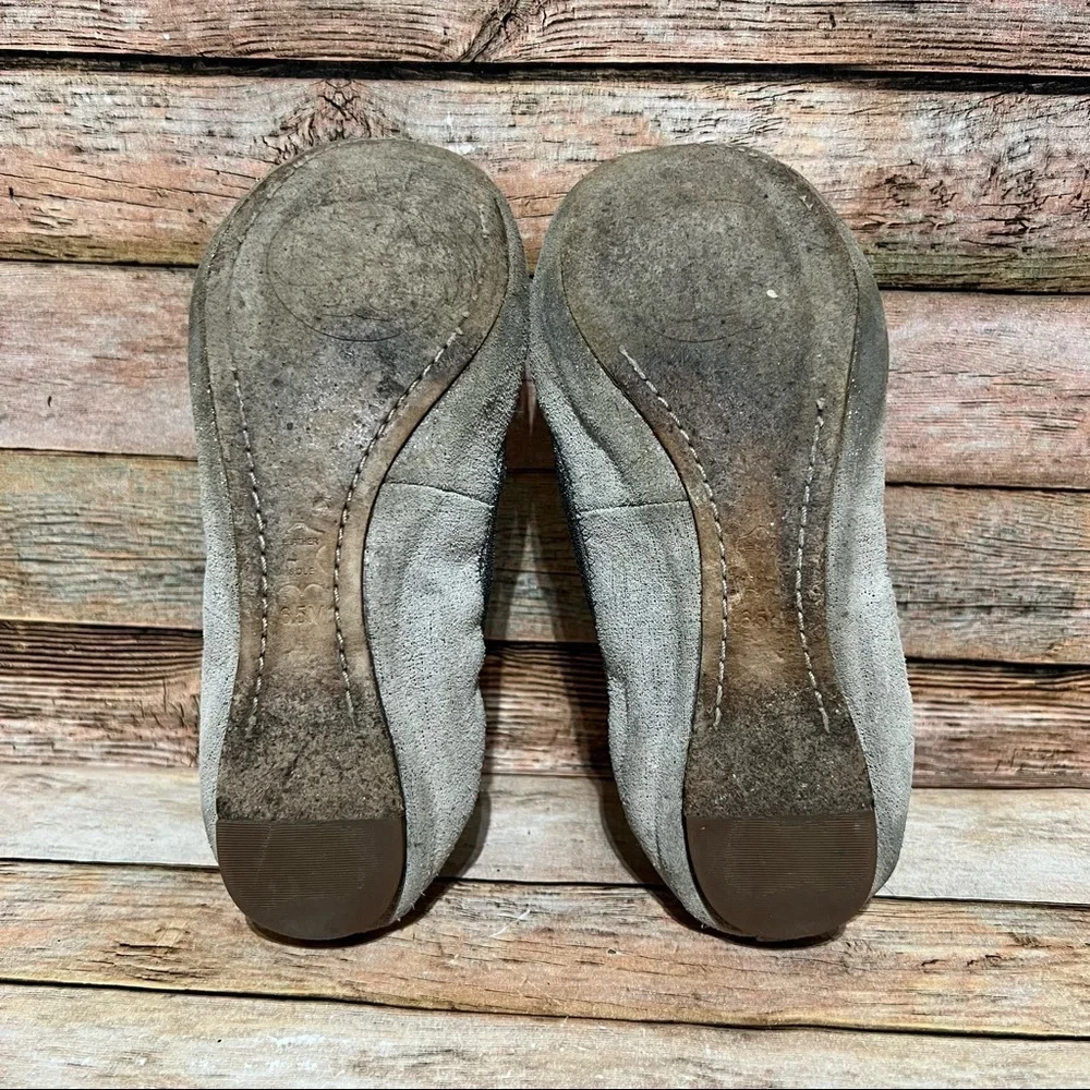 Tory Burch Silver Coraline Flats